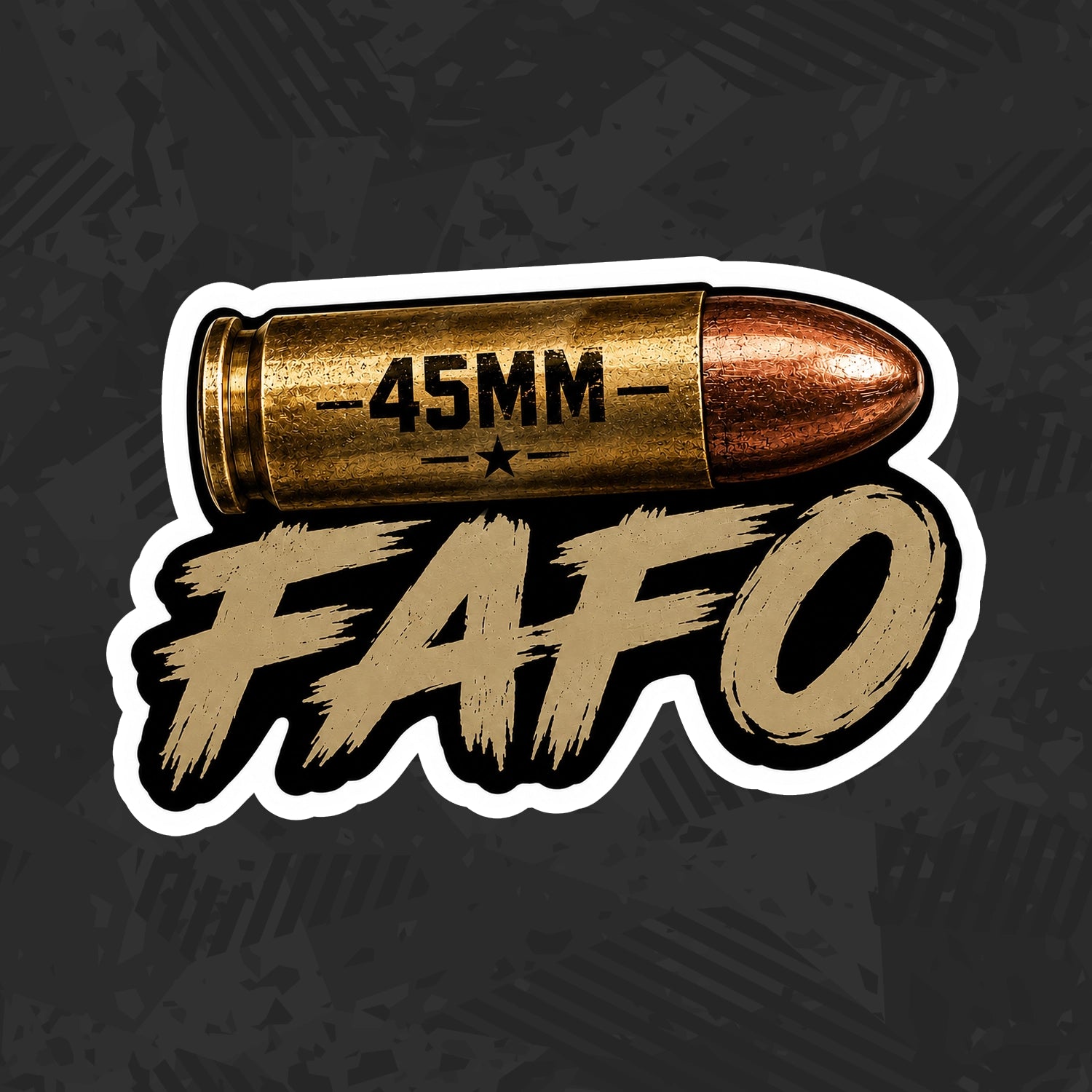 FAFO Bullet Sticker