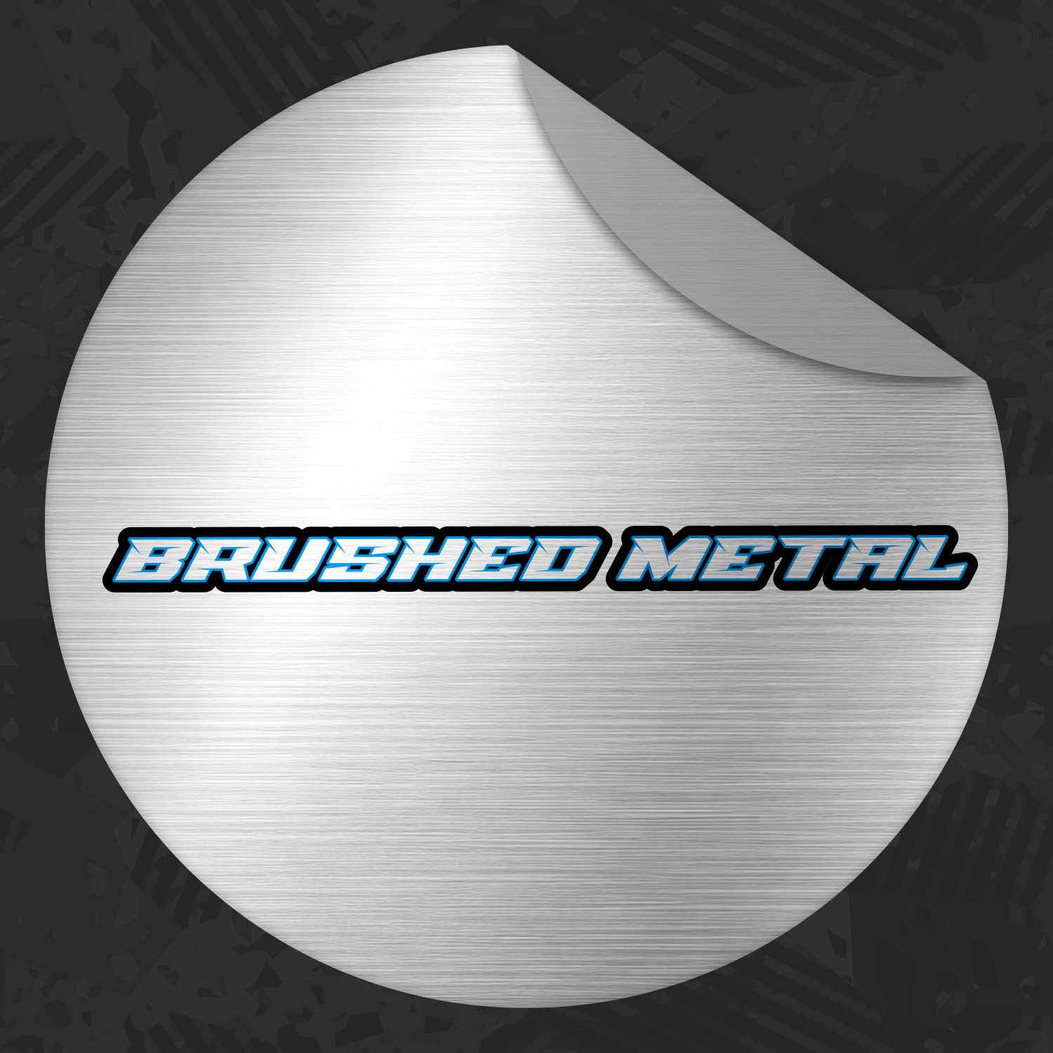 Brushed Metal Stickers